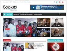 Tablet Screenshot of conciertocolombiano.com